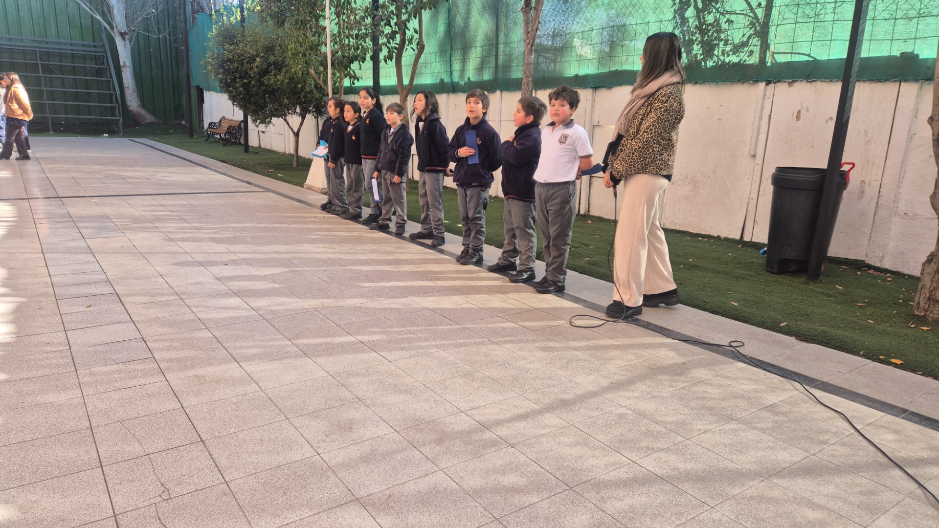 Acto cívico día contra el trabajo infantil - Cuarto Básico
